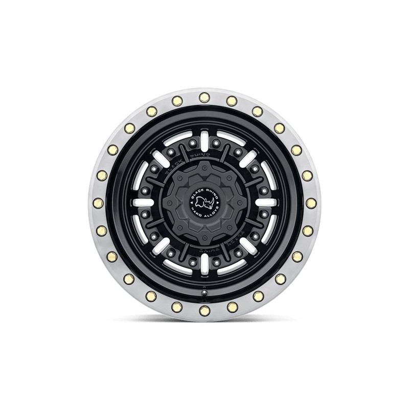 Black Rhino Hard Alloys | ABRAMS 17x8.5 ET0 - GLOSS GUN BLACK W/ MACHINED DARK TINT