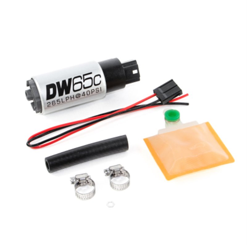 DeatschWerks | 265lph compact fuel pump without clips w/ 9-1000 install kit