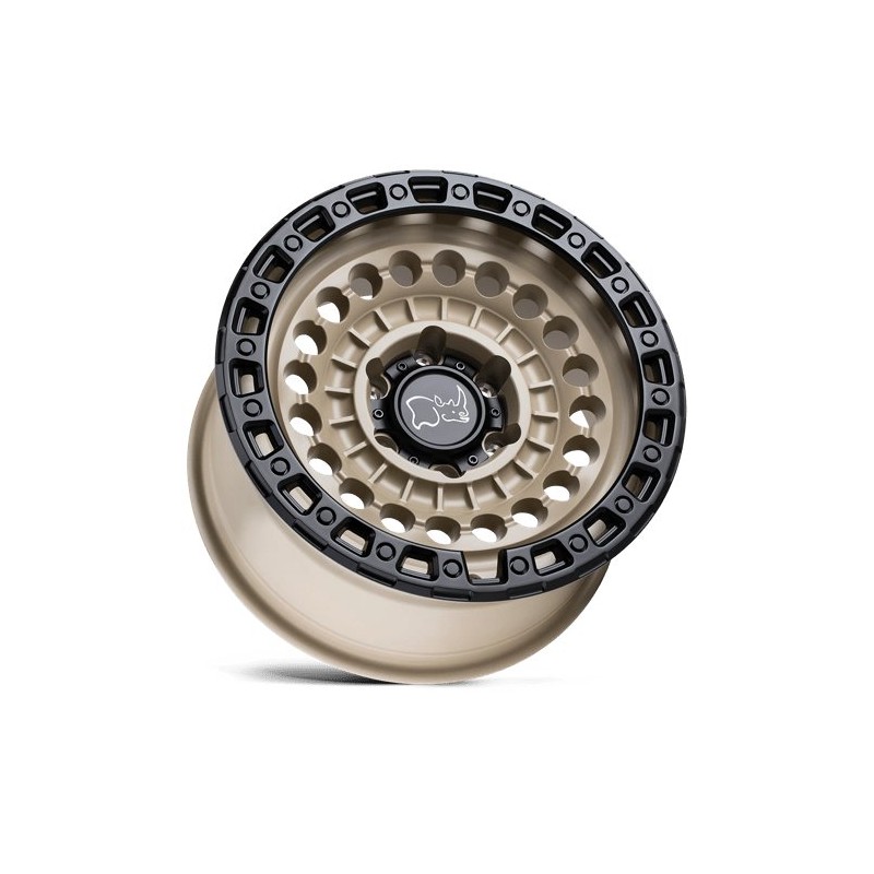 Black Rhino Hard Alloys | SENTINEL 17x8.5 ET-18 - DESERT SAND W/ BLACK RING