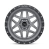 Black Rhino Hard Alloys | KELSO 17x9.0 ET0 - BATTLESHIP GRAY W/ BLACK RING