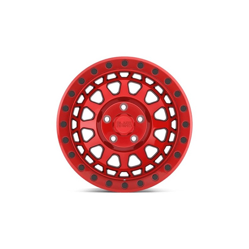 Black Rhino Hard Alloys | PRIMM 17x9.0 ET-18 - CANDY RED WITH BLACK BOLTS