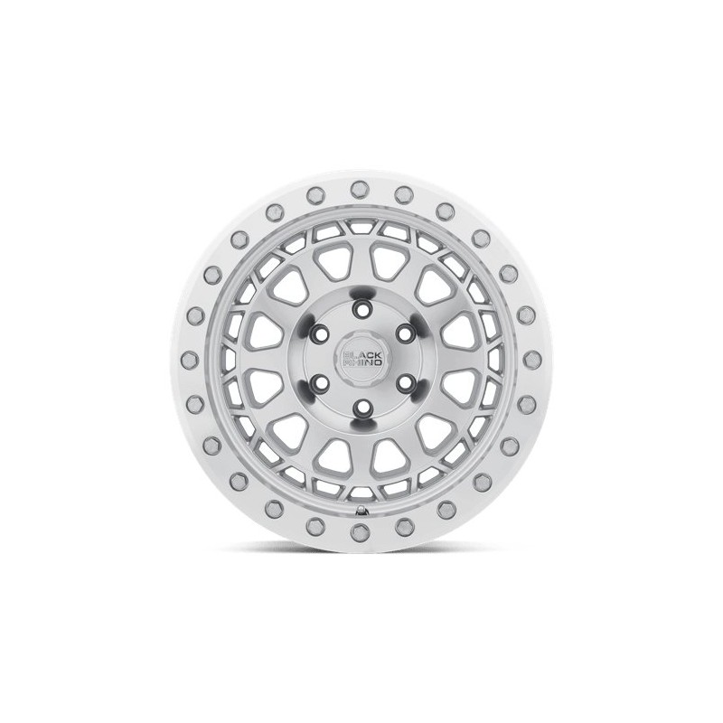 Black Rhino Hard Alloys | PRIMM 17x9.0 ET-18 - SILVER WITH MIRROR FACE & MACHINED RING