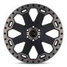 Black Rhino Hard Alloys | WARLORD 17x9.0 ET-12 - MATTE BLACK W/ MACHINED DARK TINT
