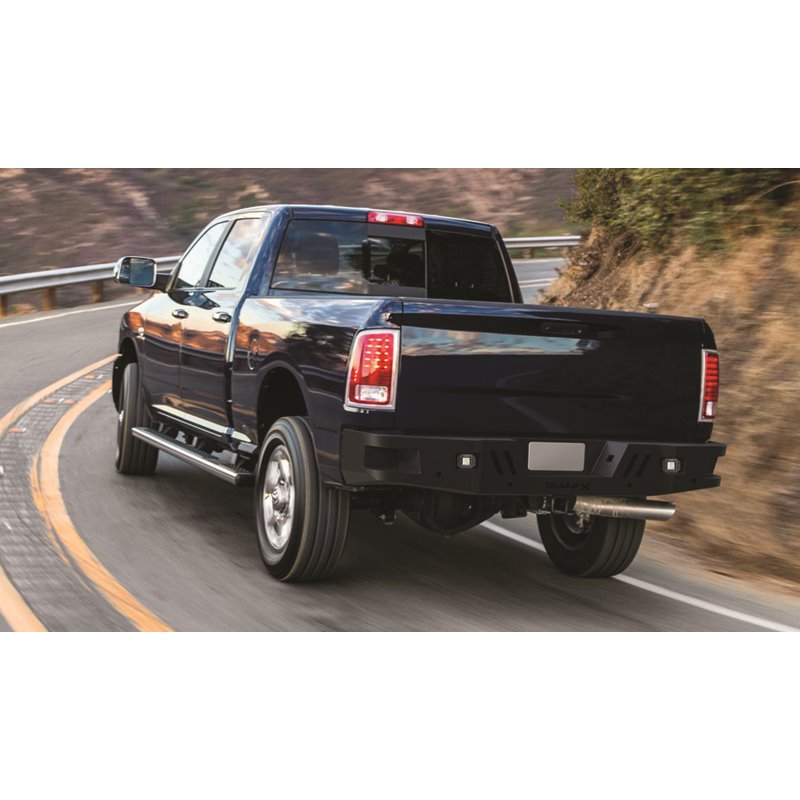 TrailFX | 1 Pc W/O D-Ring W/3 Inch Lite Titn Black - Ram 2500 / 3500 2010-2018