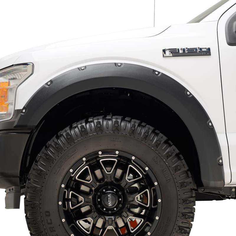 TrailFX | 2" Tire Coverage Text Black ABS Plastic - F-150 2018-2020