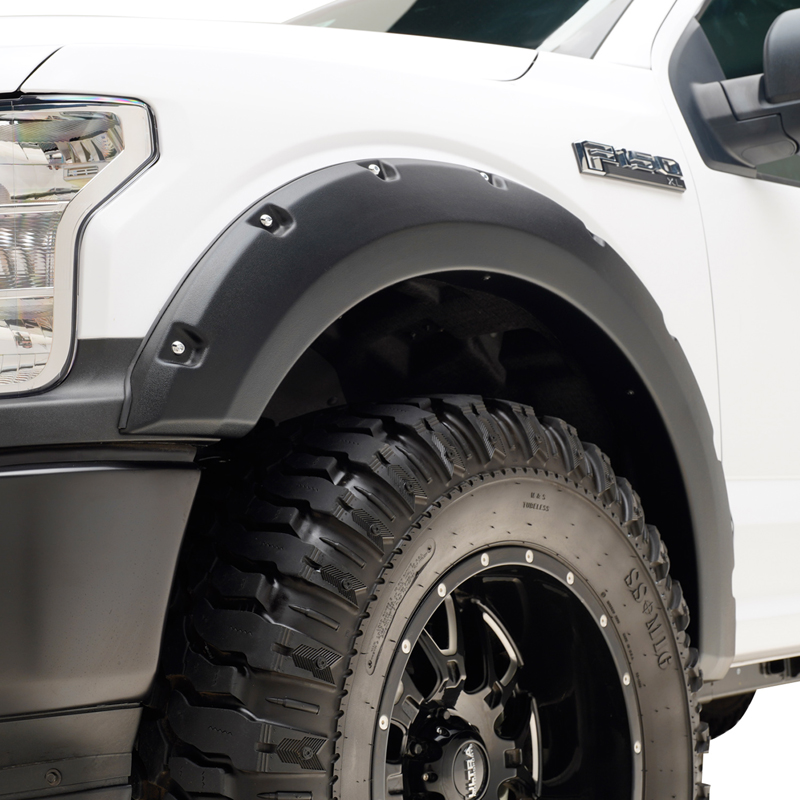 TrailFX | 2" Tire Coverage Text Black ABS Plastic - F-150 2018-2020