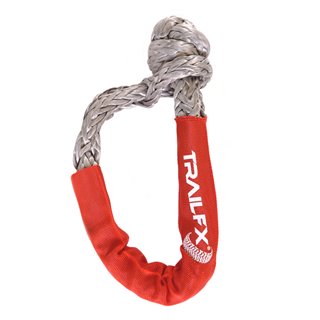TrailFX | ROPE SHACKLE SINGLE RED 7500 LBS TrailFX Tow Hook