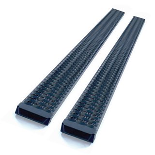 TrailFX | Powder Coated Titanium Black Alum Unligh - Chevrolet / GMC 2019-2023 TrailFX Step Bars