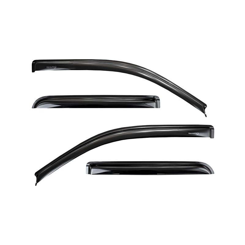 TrailFX | Tape-On Smoke Acrylic Set of 4 - F-250 / F-350 2000-2016 TrailFX Side Window Deflectors