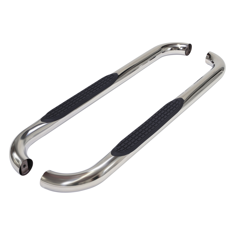 TrailFX | 3 Inch Round Bent Pol Stainless Steel - F-150 / F-250 / F-350 2015-2023