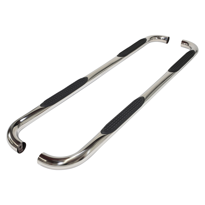 TrailFX | W/Step Pads 3" Bent Pol SS W/O End Caps - Chevrolet / GMC 2019-2023