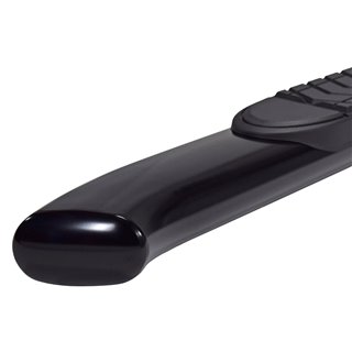 TrailFX | 5 Inch Oval Bent Black Steel - Chevrolet / GMC 2000-2013 TrailFX Step Bars