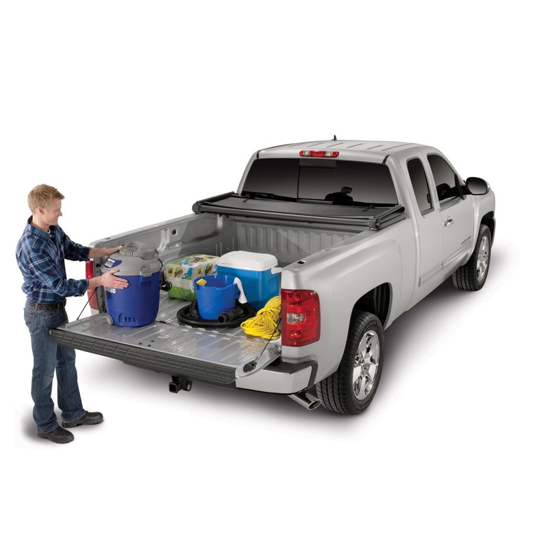 TrailFX | Soft Tri-Fold Black Vinyl Alum Rails - Ram 1500 / 2500 / 3500 2002-2009
