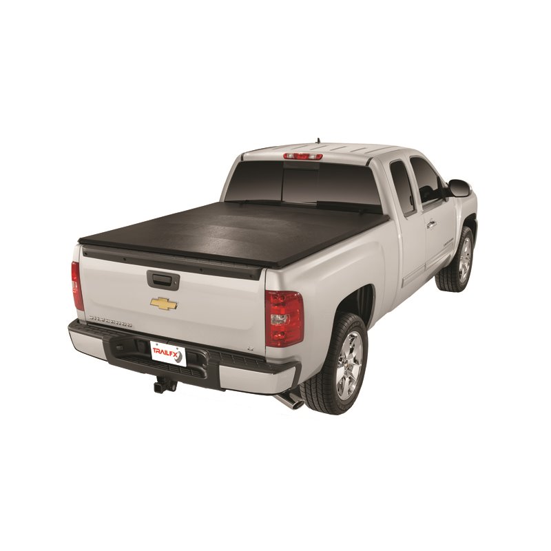 TrailFX | Soft Tri-Fold Black Vinyl Alum Rails - F-150 2015-2020 TrailFX Tonneau Covers