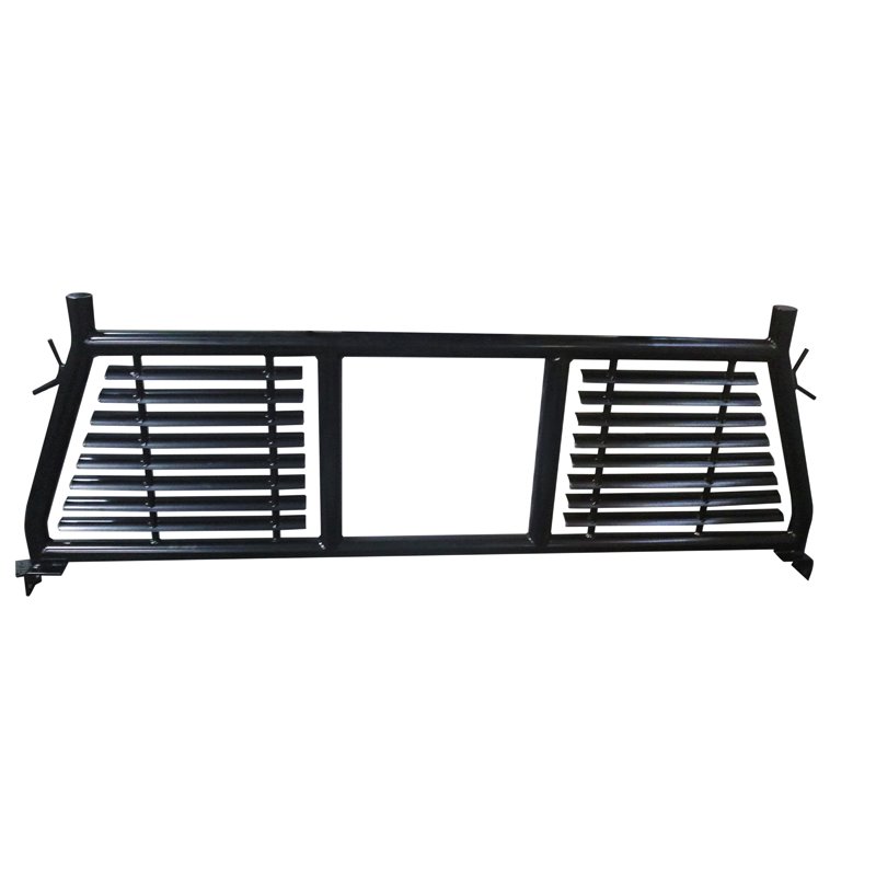 TrailFX | Round Tub Louver W/Cab Wind Cut Blk Stel - Chevrolet / Dodge 2000-2022