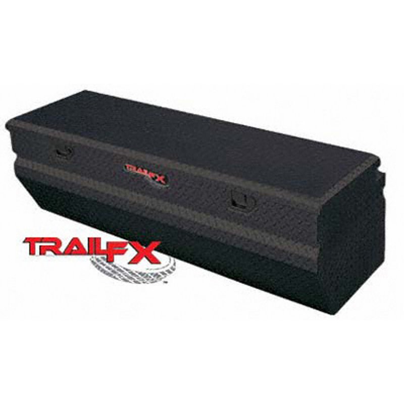 TrailFX | Chest Sgl Lid Black Alum 54x20x17 - Dakota / F-150 / Raider 2000-2011 TrailFX Tool Boxes