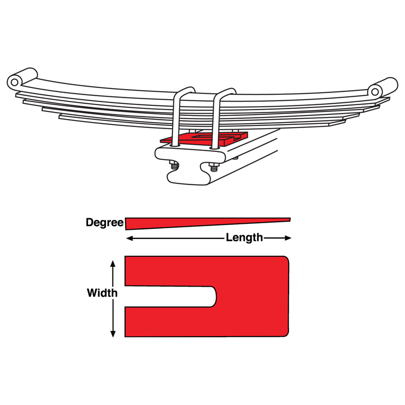 SPC | AL SHIMS 4x6.5x2° (6) SPC Performance Alignment Kits & Components