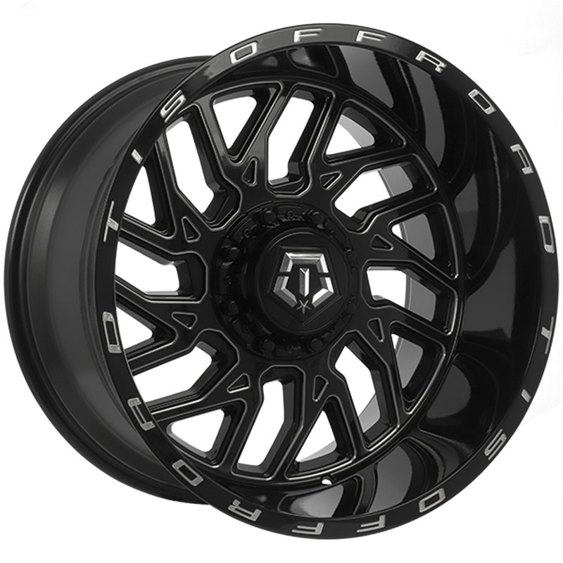 TIS Wheels | 544 20x9.0 ET1 - Gloss Black - Milled Edge
