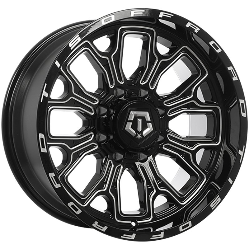 TIS Wheels | 560 20x10.0 ET-19 - Gloss Black - Milled Edge