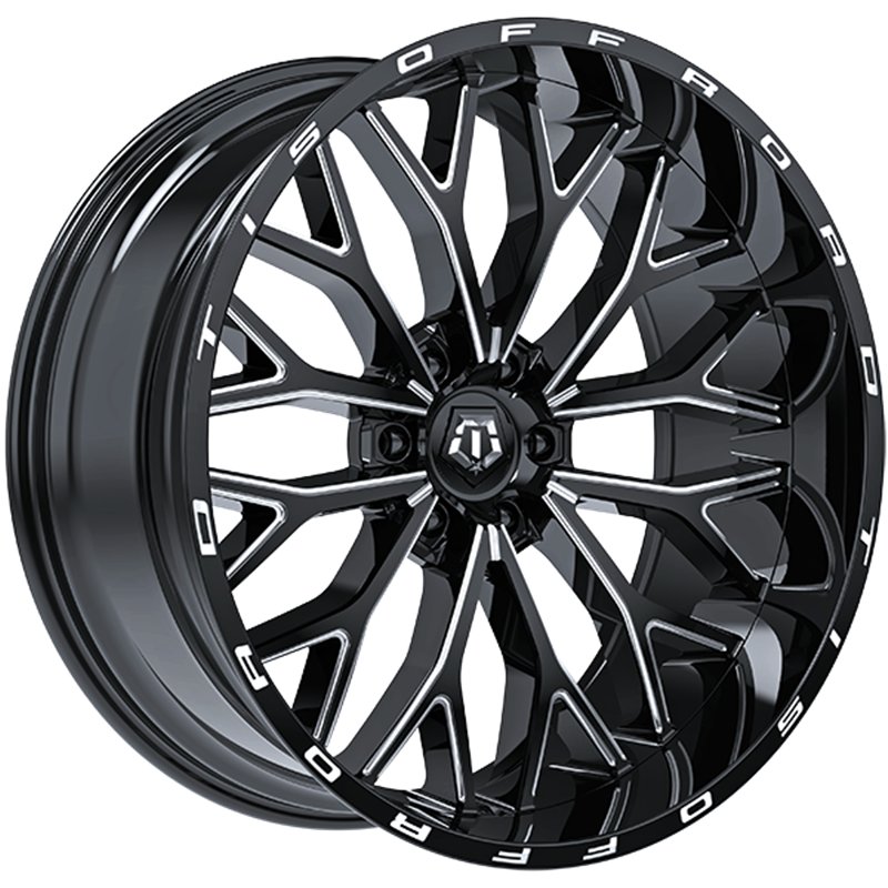 TIS Wheels | 565 20x9.0 ET18 - Gloss Black - Milled Edge