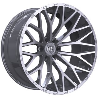 TIS Wheels | 566 20x10.0 ET-24 - Silver - Brushed Face