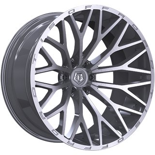 TIS Wheels | 566 20x10.0 ET-19 - Silver - Brushed Face