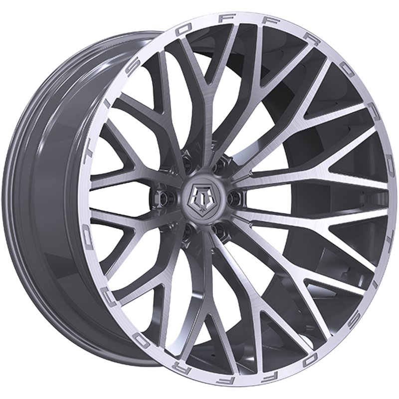 TIS Wheels | 566 20x10.0 ET-19 - Silver - Brushed Face
