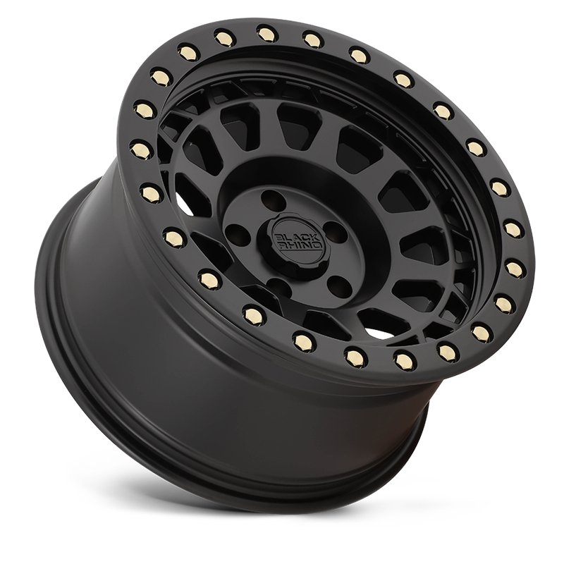 Black Rhino Hard Alloys | PRIMM 18x9.5 ET-12 - MATTE BLACK WITH BRASS BOLTS