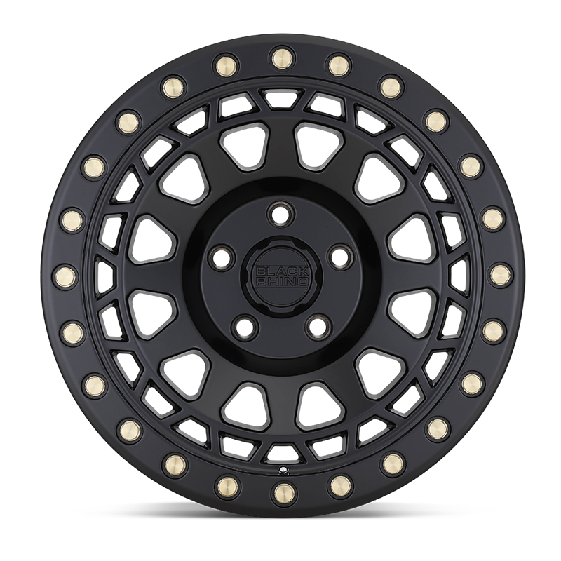 Black Rhino Hard Alloys | PRIMM 18x9.5 ET-12 - MATTE BLACK WITH BRASS BOLTS