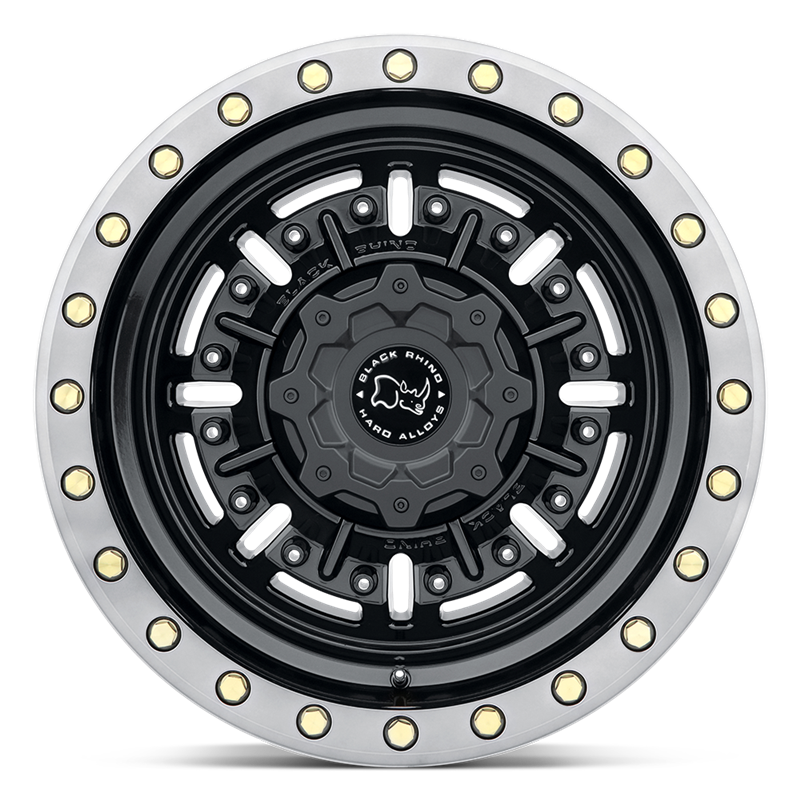 Black Rhino Hard Alloys | ABRAMS 20x9.5 ET-18 - GLOSS GUN BLACK W/ MACHINED DARK TINT