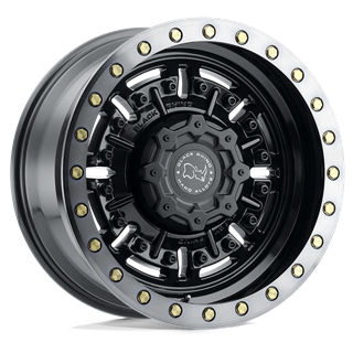 Black Rhino Hard Alloys | ABRAMS 20x9.5 ET-18 - GLOSS GUN BLACK W/ MACHINED DARK TINT