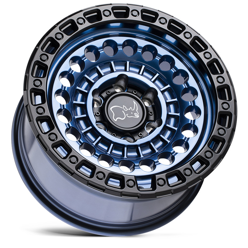 Black Rhino Hard Alloys | SENTINEL 20x9.5 ET12 - COBALT BLUE W/ BLACK RING