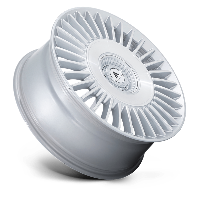 Asanti Black | AB040 TIARA 20x9.0 ET15 - GLOSS SILVER BRIGHT MACH FACE