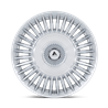 Asanti Black | AB040 TIARA 22x10.5 ET45 - GLOSS SILVER BRIGHT MACH FACE