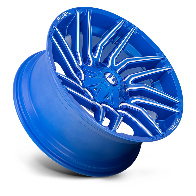 Fuel Off-Road | D774 TYPHOON 22x10.0 ET-18 - ANODIZED BLUE MILLED