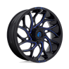 Fuel Off-Road | D778 RUNNER UTV 18x7.0 ET13 - GLOSS BLACK MILLED CANDY BLUE