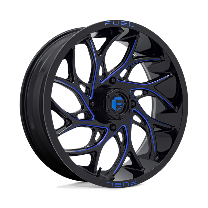 Fuel Off-Road | D778 RUNNER UTV 20x7.0 ET13 - GLOSS BLACK MILLED CANDY BLUE