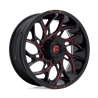 Fuel Off-Road | D779 RUNNER UTV 18x7.0 ET13 - GLOSS BLACK MILLED CANDY RED