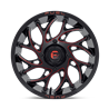Fuel Off-Road | D779 RUNNER UTV 18x7.0 ET13 - GLOSS BLACK MILLED CANDY RED