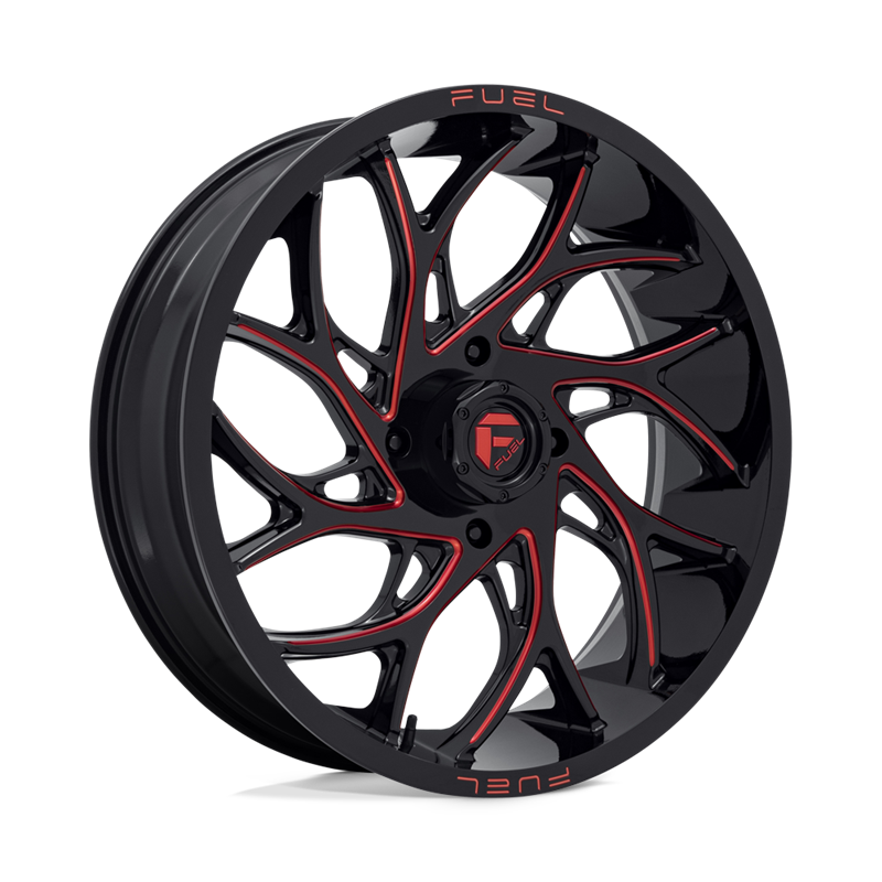 Fuel Off-Road | D779 RUNNER UTV 22x7.0 ET0 - GLOSS BLACK MILLED CANDY RED
