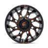 Fuel Off-Road | D780 RUNNER UTV 18x7.0 ET13 - GLOSS BLACK MILLED ORANGE