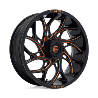 Fuel Off-Road | D780 RUNNER UTV 20x7.0 ET13 - GLOSS BLACK MILLED ORANGE
