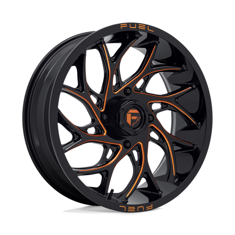 Fuel Off-Road | D780 RUNNER UTV 20x7.0 ET13 - GLOSS BLACK MILLED ORANGE