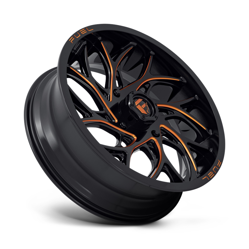 Fuel Off-Road | D780 RUNNER UTV 20x7.0 ET13 - GLOSS BLACK MILLED ORANGE