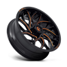 Fuel Off-Road | D780 RUNNER UTV 20x7.0 ET13 - GLOSS BLACK MILLED ORANGE