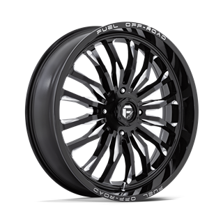 Fuel Off-Road | D821 ARC UTV 24x7.0 ET13 - GLOSS BLACK MILLED