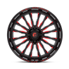 Fuel Off-Road | D822 ARC UTV 24x7.0 ET13 - GLOSS BLACK MILLED RED