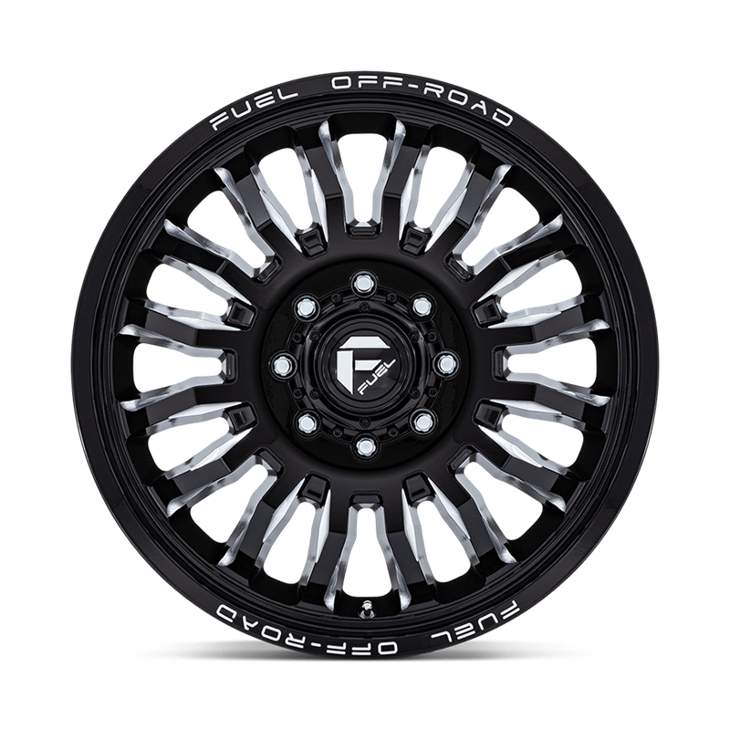 Fuel Off-Road | D868 ARC DUALLY 20x8.25 ET104 - GLOSS BLACK MILLED