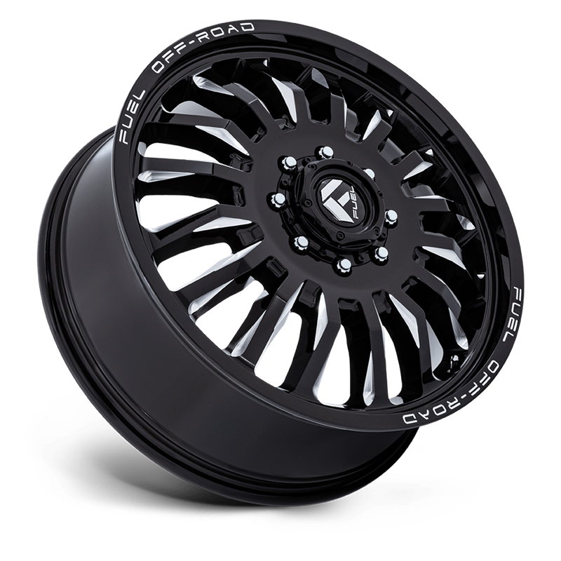 Fuel Off-Road | D868 ARC DUALLY 20x8.25 ET-240 - GLOSS BLACK MILLED