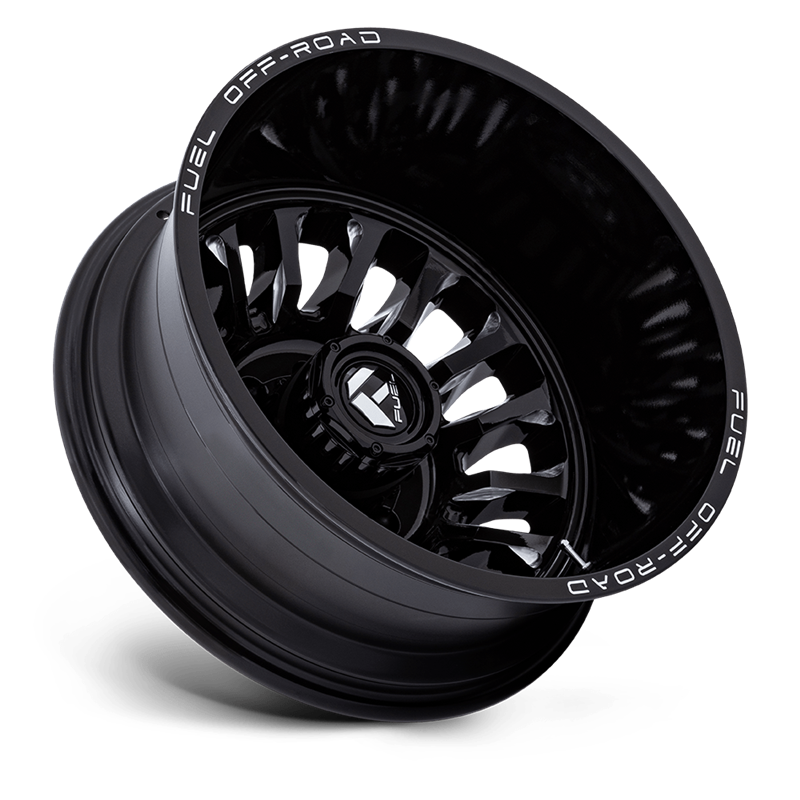 Fuel Off-Road | D868 ARC DUALLY 22x8.25 ET-201 - GLOSS BLACK MILLED